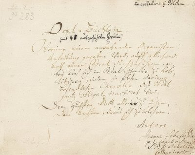 Titelsida till Orgelhäftet. Omkring 1700-1719 av Johann Sebastian Bach