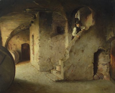 En vinkällare, ca 1872 av Johann Sperl