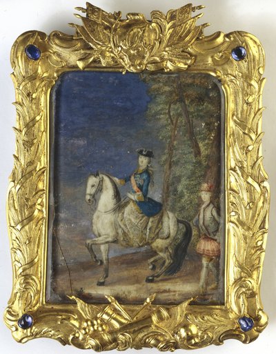 Ridsporträtt av kejsarinnan Katarina II 1729-1796 av Johann Stenglin