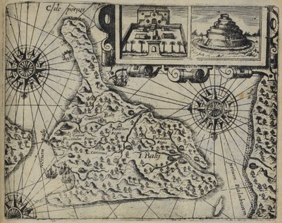 Bali Island (Indonesien), en förfalskning av Bali Island av Johann Theodor de Bry