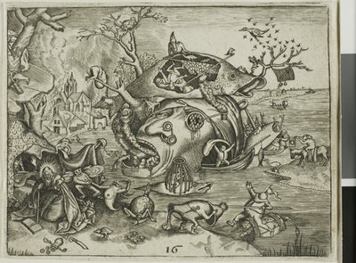 The Temptation of Saint Anthony, skylt 16 från Emblemata Secularia av Johann Theodor de Bry