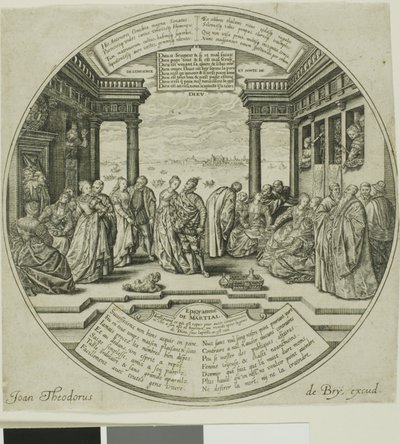 Det venetianska bröllopet av Johann Theodor de Bry