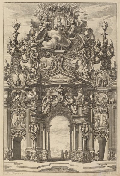 Triumfbåge för Henrik II av Johann Ulrich Kraus, after Peter Schubert von Ehrenberg