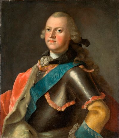 Hertig Ernst Friedrich III Carl av Sachsen-Hildburghausen (1727-1780) av Johann Valentin Tischbein
