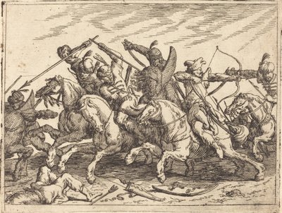 Caprics av ​​olika strider, 1635. av Johann Wilhelm Baur
