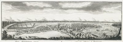 Utsikt över Nevyansk fabriker, ca 1735 av Johann Wilhelm Lürsenius
