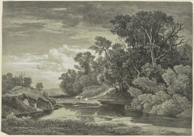 Vid Arly nära Karlsruhe av Johann Wilhelm Schirmer