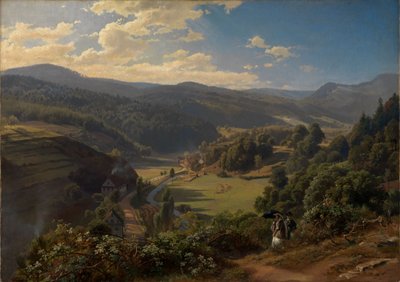 Geroldsau-dalen nära Baden-Baden av Johann Wilhelm Schirmer