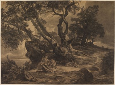 Överfallet på vandraren av Johann Wilhelm Schirmer