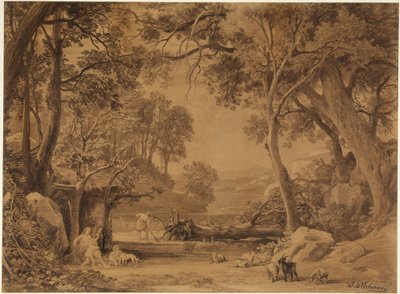 Arbetet (Första Moseboken 3:19) av Johann Wilhelm Schirmer