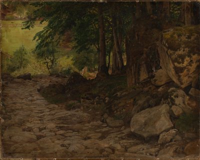 Klippstig i Schweiz av Johann Wilhelm Schirmer
