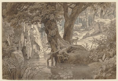 Skogslandskap av Johann Wilhelm Schirmer