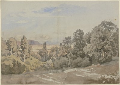 Skog med utsikt i fjärran av Johann Wilhelm Schirmer