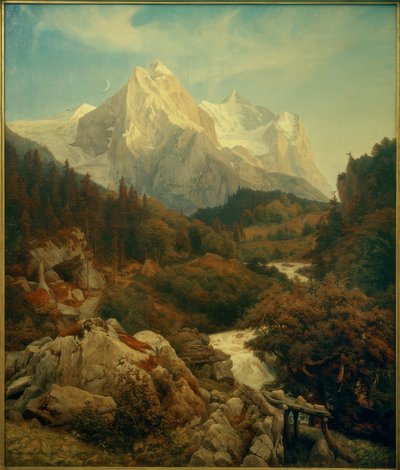 Johann Wilhelm Schirmer, Wetterhornet av Johann Wilhelm Schirmer