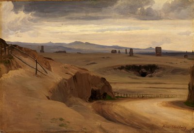 Utsikt över den romerska Campagnan av Johann Wilhelm Schirmer
