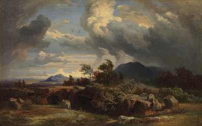 Stormig kväll av Johann Wilhelm Schirmer