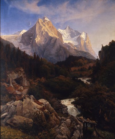Wetterhorn av Johann Wilhelm Schirmer