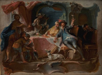 Den förlorade sonen slösar bort sitt arv av Johann Wolfgang Baumgartner