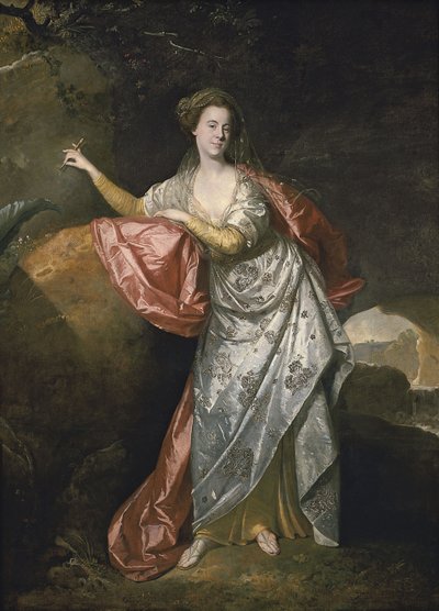 Ann Cargill behöver Brown som Miranda i The Tempest av Shakespeare. London, Covent Garden Theatre av Johann Zoffani