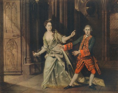 David Garrick och Mrs Pritchard som Macbeth och Lady Macbeth, 1768, 1948. av Johan Joseph Zoffany
