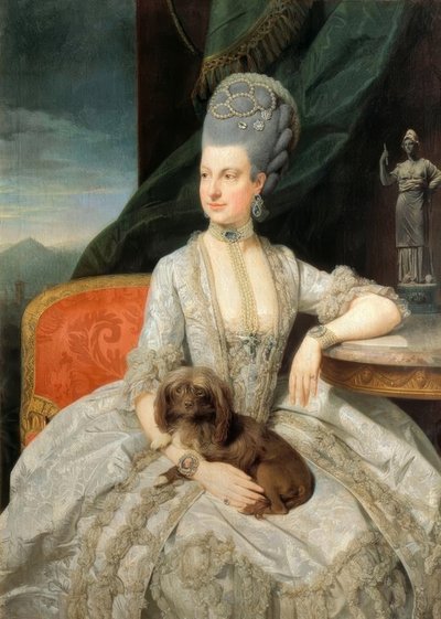 Marie Christine från. Österrike / Zoffany av Johan Joseph Zoffany