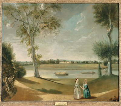 Misses Garrick vid Themsen i Hampton, 1762 av Johan Joseph Zoffany