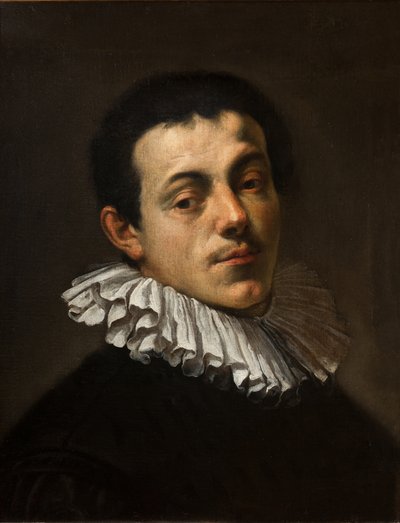 Porträtt av målaren Joseph Heintz, 1584-85 av Johann or Hans von Aachen