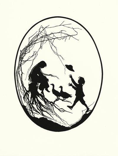 Die Gansemagd (litografi) av Johanna Beckmann