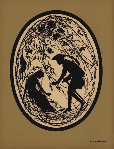 Törnrosa (litho) av Johanna Beckmann
