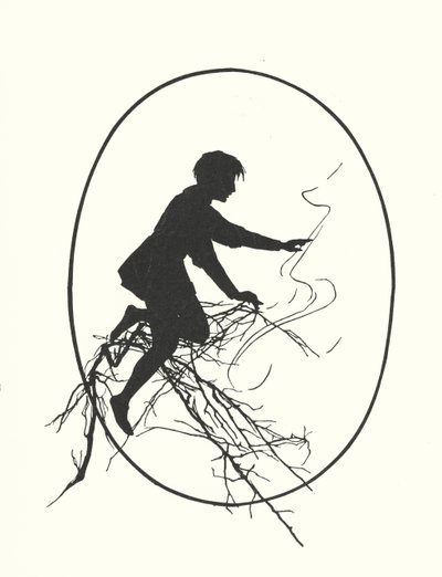 Johanna Beckmann silhuett (litografi) av Johanna Beckmann