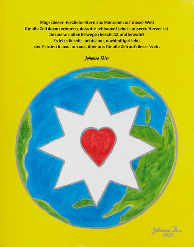 Rosental Heart Love Star för alla människor i världen av Johanna Thier