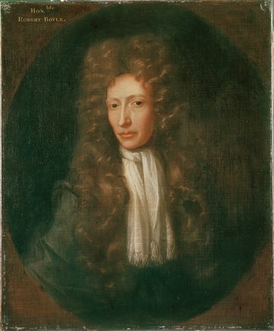 Porträtt av Robert Boyle (olja på duk) av Johannes (after) Kerseboom