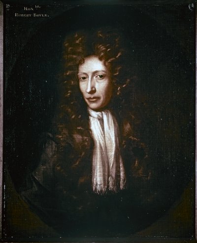 Porträtt av Robert Boyle av Johannes (after) Kerseboom
