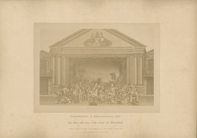 Passionsspel från Ober-Ammergau - Herren ger Israels folk manabrödet av Johannes Bernhard
