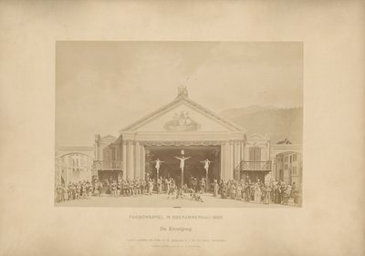 Passionsspel från Ober-Ammergau - Korsfästelsen av Johannes Bernhard