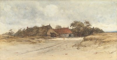 Bondgårdar, 1800-tal. av Johannes Bosboom
