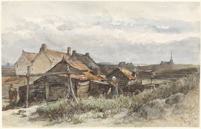 Fiske Familjehus i Scheveningen Fiskarhus i Scheveningen av Johannes Bosboom