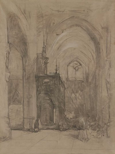 Vy över oxalen av St Janskerk i 