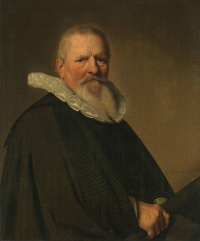 Pieter Jacobsz Schout (1570-1645), borgmästare i Haarlem av Johannes Cornelisz. Verspronck