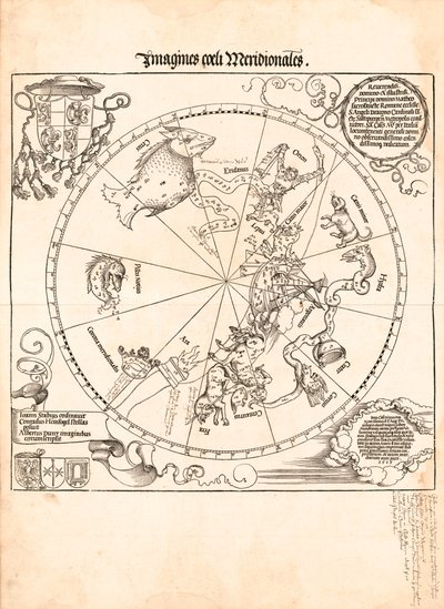 Bilder på den södra himlen av Johannes; Dürer Stabius