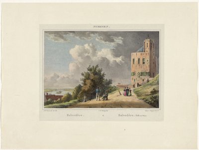 Utsikt över Belvédère i Nijmegen Belvedere lll Belvedere (Belle vue d