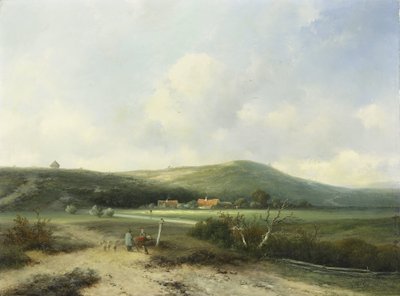 Utsikt i sanddynerna av Johannes Franciscus Hoppenbrouwers