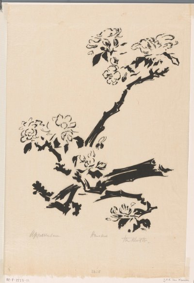 Appelbloesem (originaltitel på objekt) av Johannes Frederik Engelbert ten Klooster (signed by artist)