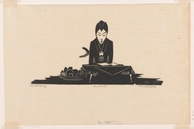 Dalang (originaltitel på objekt) av Johannes Frederik Engelbert ten Klooster (signed by artist)