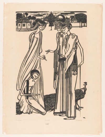 De aalmoes (originaltitel på objekt) av Johannes Frederik Engelbert ten Klooster (signed by artist)
