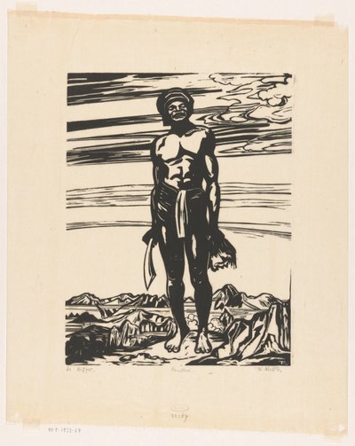 The Warrior (originaltitel på objektet) av Johannes Frederik Engelbert ten Klooster (signed by artist)