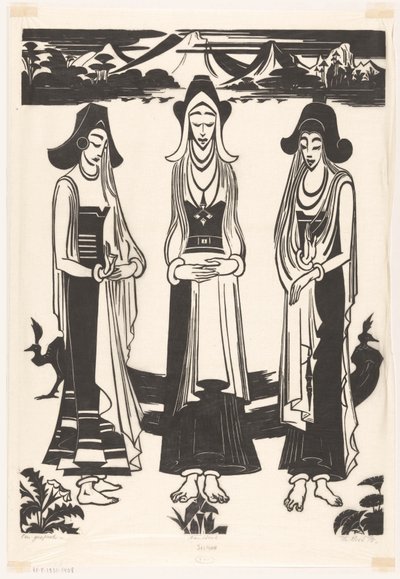 En konversation (originaltitel på objekt) av Johannes Frederik Engelbert ten Klooster (signed by artist)