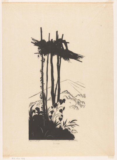 Papoeagraf (originaltitel på objekt) av Johannes Frederik Engelbert ten Klooster (signed by artist)