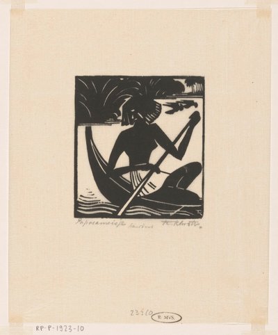 Papoeameisje (originaltitel på objekt) av Johannes Frederik Engelbert ten Klooster (signed by artist)