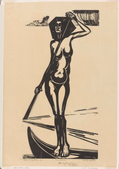 Papoesche (originaltitel på objekt) av Johannes Frederik Engelbert ten Klooster (signed by artist)